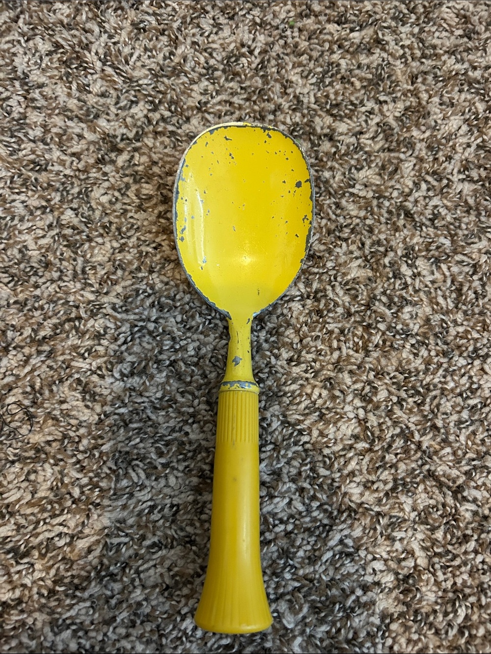 Vintage Yellow Decorative Serving Spoon - Home Accents